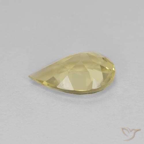 Berillo dorato Giallo caldo naturale da 1.05 ct, Forma a pera, VVS