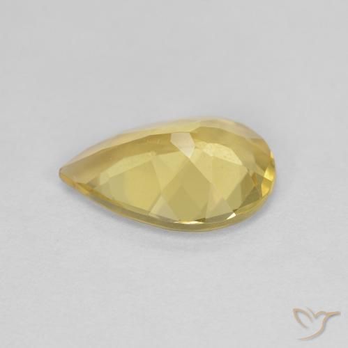 Berillo dorato Dorato naturale da 1.45 ct, Forma a pera, VS