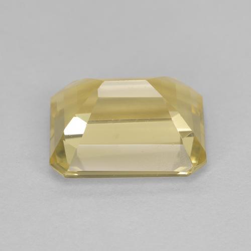 Berillo dorato naturale giallo da 2,45 ct, taglio smeraldo, VVS