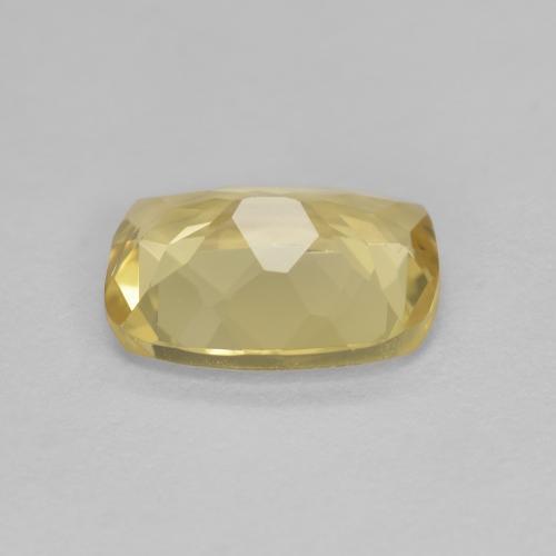 Berillo dorato naturale giallo da 1,54 ct, taglio a cuscino, VVS