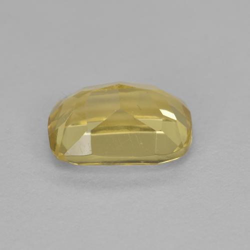 Berillo dorato naturale dorato da 1,28 ct, taglio a cuscino, VVS