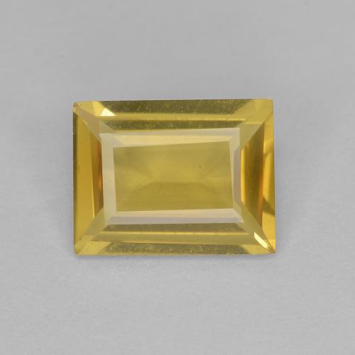 Berillo dorato Giallo miele chiaro naturale da 1.18 ct, Taglio a baguette, VVS