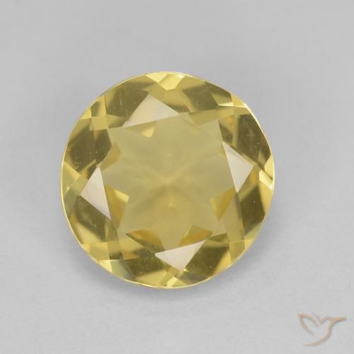 2.26ct Naturale Giallo dorato Berillo dorato, Rotondo, VVS
