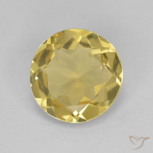 Berillo dorato Giallo dorato naturale da 2.26 ct, Rotondo, VVS
