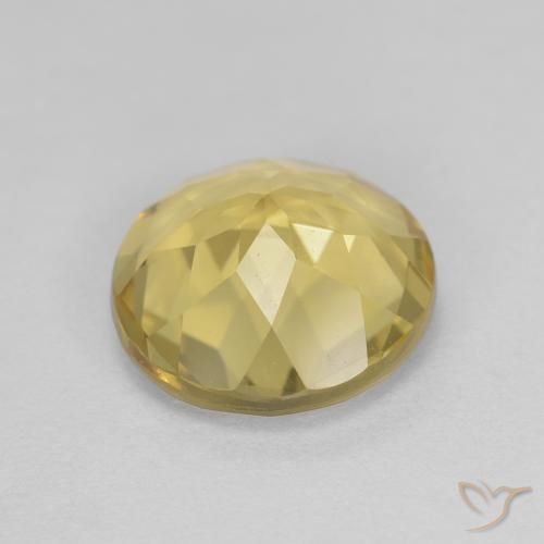 Berillo dorato Giallo dorato naturale da 2.26 ct, Rotondo, VVS