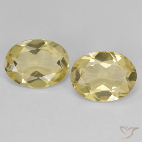 2.89ctw Naturale Giallo medio Berillo dorato, Ovale, VVS-VS