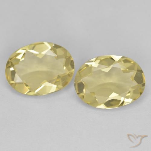 2.61ctw Naturale Giallo di Digione Berillo dorato, Ovale, VVS-VS