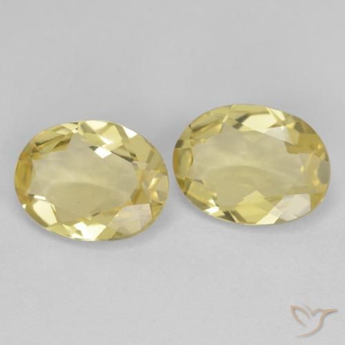 Gemme di Berillo dorato Giallo di Digione naturale da 2.61 ct, Ovale, VVS-VS