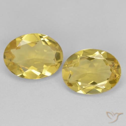 3.08ctw Naturale Oro chiaro Berillo dorato, Ovale, VS
