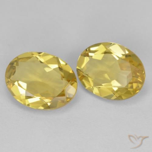 Gemme di Berillo dorato Oro chiaro naturale da 3.08 ct, Ovale, VS