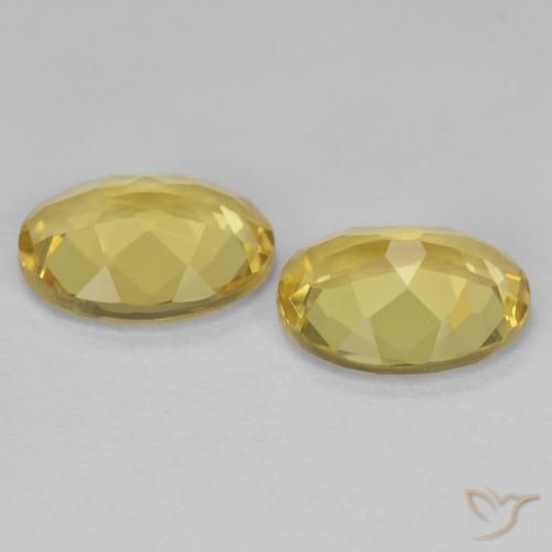 Gemme di Berillo dorato Oro chiaro naturale da 3.08 ct, Ovale, VS