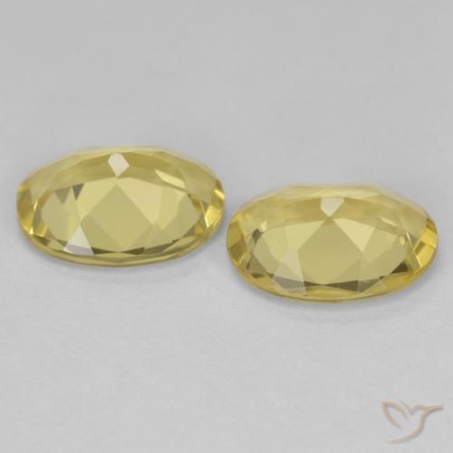 Gemme di Berillo dorato Oro chiaro naturale da 2.79 ct, Ovale, VVS-VS