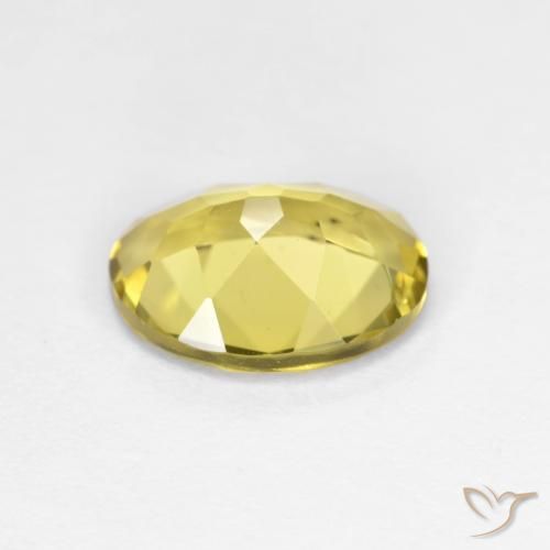 Berillo dorato Giallo medio naturale da 1.55 ct, Ovale, VVS-VS