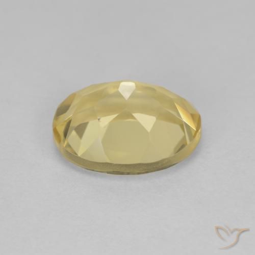 Berillo dorato Giallo chiaro naturale da 1.92 ct, Ovale, VVS-VS