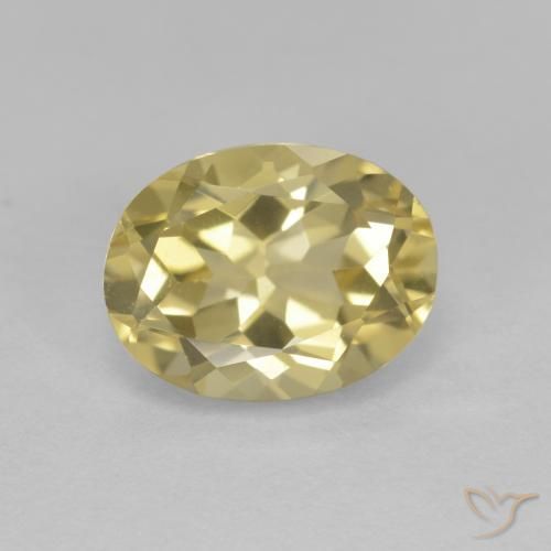 1.93ct Naturale Giallo chiaro Berillo dorato, Ovale, VVS-VS