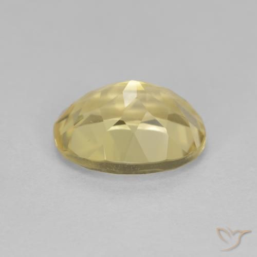 Berillo dorato Giallo chiaro naturale da 1.93 ct, Ovale, VVS-VS
