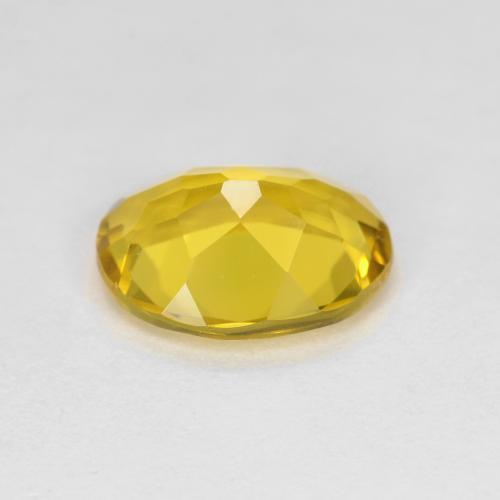 Berillo dorato giallo miele naturale da 1,50 ct, taglio ovale, VVS-VS