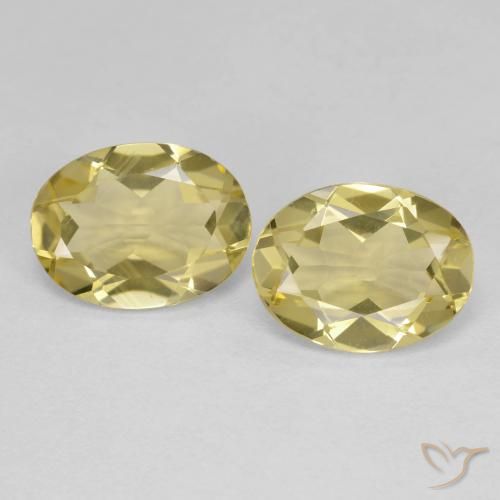 3.16ctw Naturale Giallo senape Berillo dorato, Ovale, VS