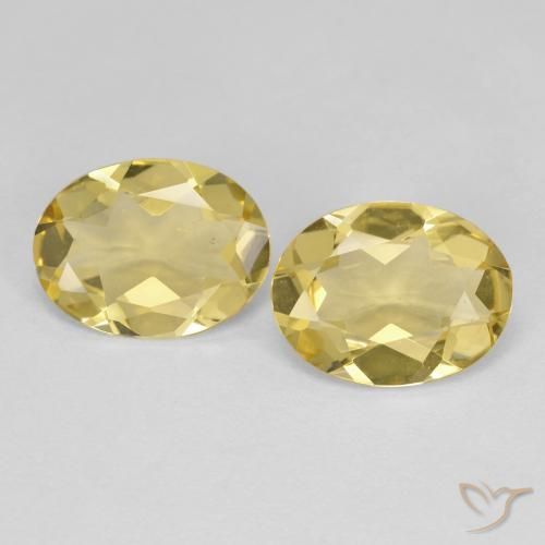 2.67ctw Naturale Giallo chiaro Berillo dorato, Ovale, VS