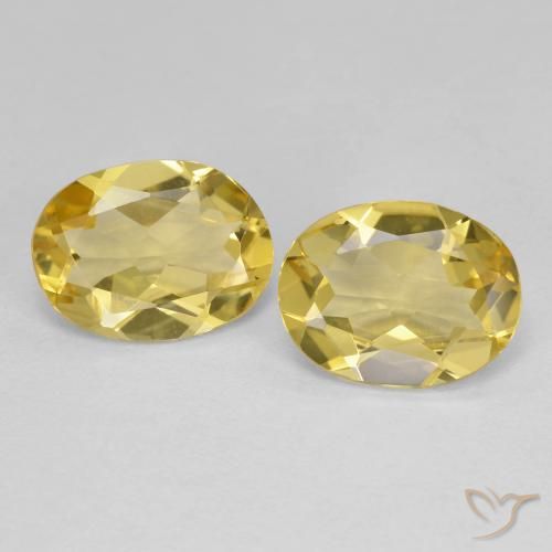 Gemme di Berillo dorato Oro chiaro naturale da 2.98 ct, Ovale, VVS-VS