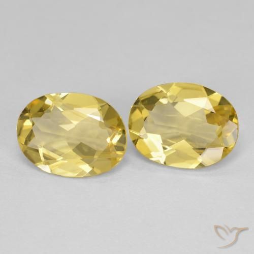 Gemme di Berillo dorato Oro chiaro naturale da 2.98 ct, Ovale, VVS-VS