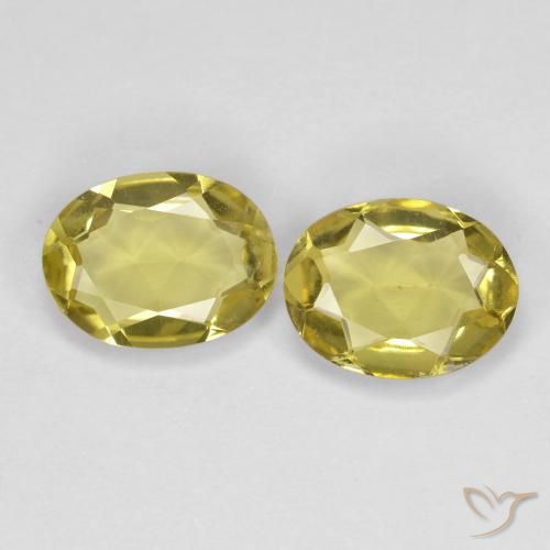 1.90ctw Naturale Giallo medio Berillo dorato, Ovale, VS