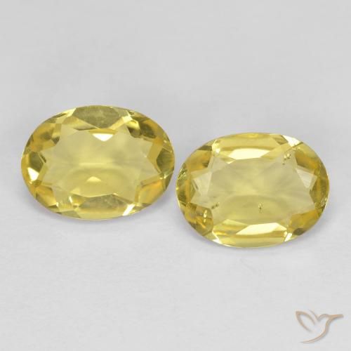 1.92ctw Naturale Giallo medio-chiaro Berillo dorato, Ovale, VS