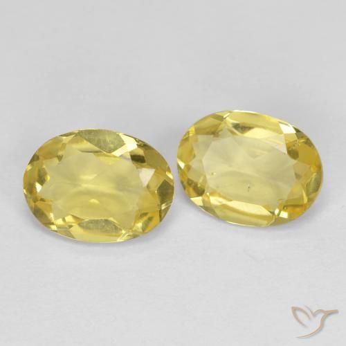 Gemme di Berillo dorato Giallo medio-chiaro naturale da 1.92 ct, Ovale, VS