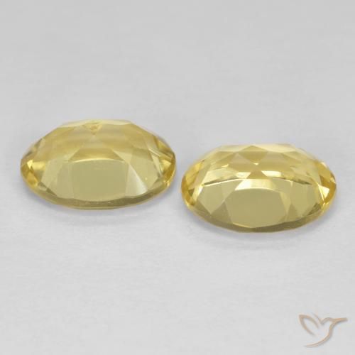 Gemme di Berillo dorato Giallo medio-chiaro naturale da 2.34 ct, Ovale, VS