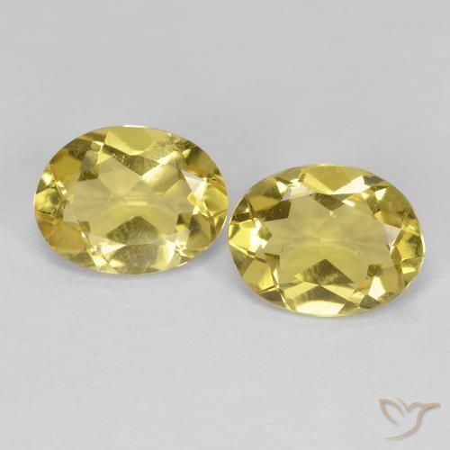 2.06ctw Naturale Giallo Toscana Berillo dorato, Ovale, VS