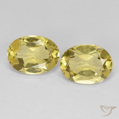 2.31ctw Naturale Giallo Toscana Berillo dorato, Ovale, VS