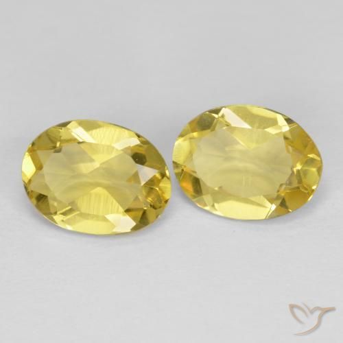 Gemme di Berillo dorato Giallo Toscana naturale da 2.16 ct, Ovale, VS