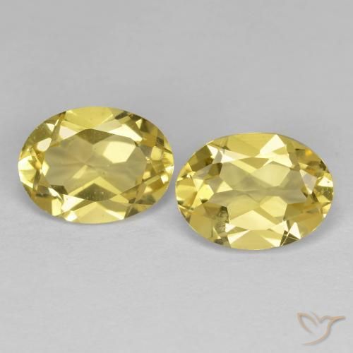 2.43ctw Naturale Giallo Toscana Berillo dorato, Ovale, VS