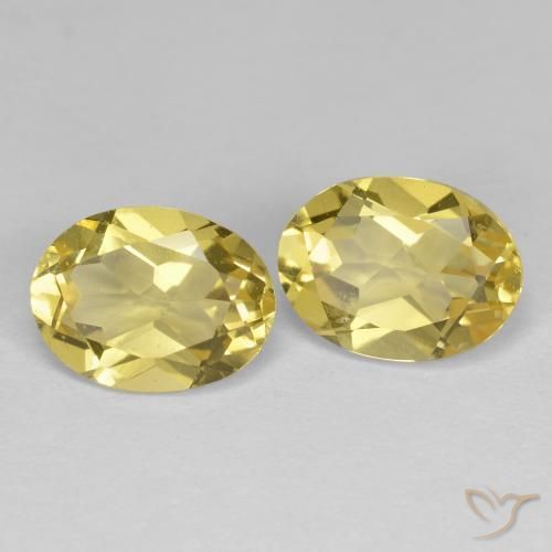 Gemme di Berillo dorato Giallo Toscana naturale da 2.43 ct, Ovale, VS