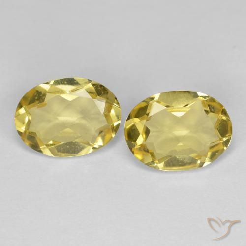 2.04ctw Naturale Giallo di Digione Berillo dorato, Ovale, VVS-VS