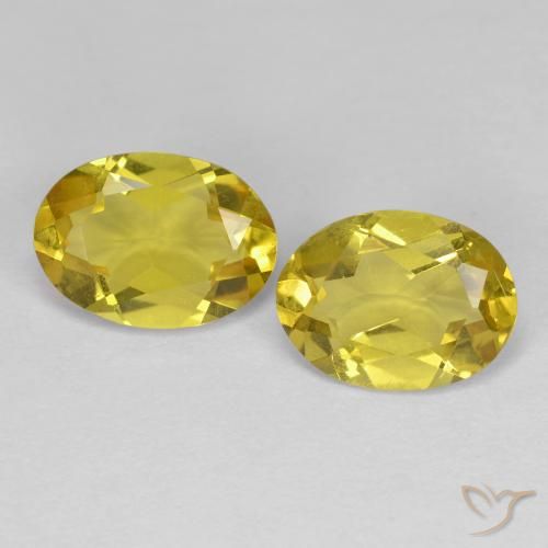 Gemme di Berillo dorato Giallo medio naturale da 2.09 ct, Ovale, VS