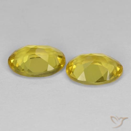 Gemme di Berillo dorato Giallo medio naturale da 2.09 ct, Ovale, VS