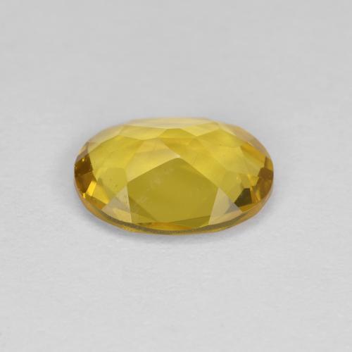 Berillo dorato Giallo di Digione naturale da 0.97 ct, Taglio ovale, VVS-VS