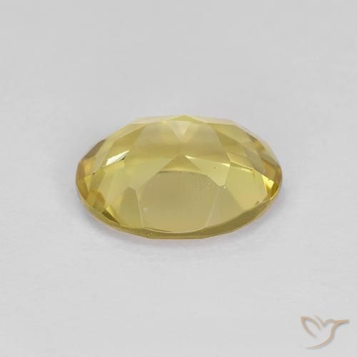 Berillo dorato Giallo dorato chiaro naturale da 1.25 ct, Ovale, VS