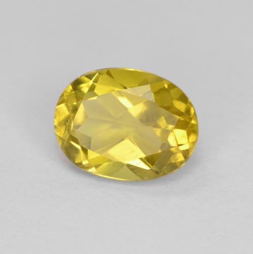Berillo dorato Giallo naturale da 1.36 ct, Taglio ovale, VVS-VS