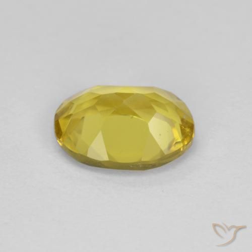 Berillo dorato Giallo medio-chiaro naturale da 1.14 ct, Ovale, VVS-VS