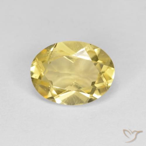 1.23ct Naturale Oro chiaro Berillo dorato, Ovale, VS