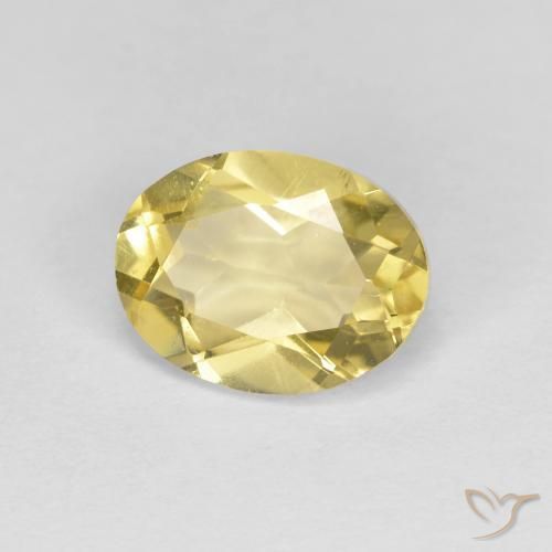 Berillo dorato Oro chiaro naturale da 1.23 ct, Ovale, VS