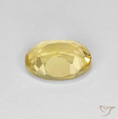 Berillo dorato Oro chiaro naturale da 1.23 ct, Ovale, VS