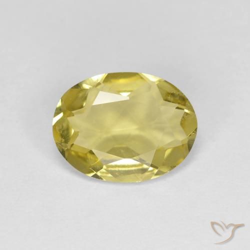 1.07ct Naturale Giallo dorato chiaro Berillo dorato, Ovale, VS