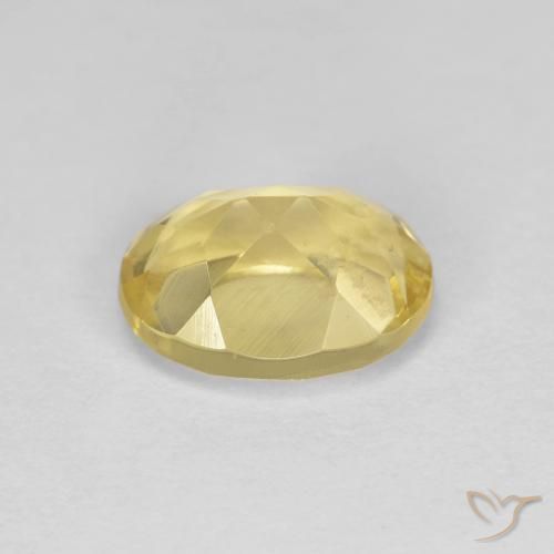 Berillo dorato Giallo terroso chiaro naturale da 1.38 ct, Ovale, VS