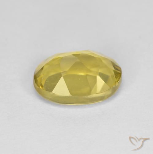 Berillo dorato Giallo chiaro naturale da 1.33 ct, Ovale, VS