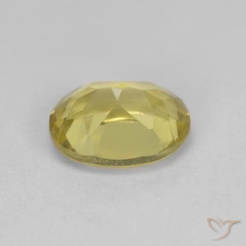 Berillo dorato Giallo chiaro naturale da 1.29 ct, Ovale, VS