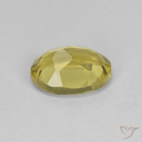 Berillo dorato Giallo chiaro naturale da 1.24 ct, Taglio ovale, VS