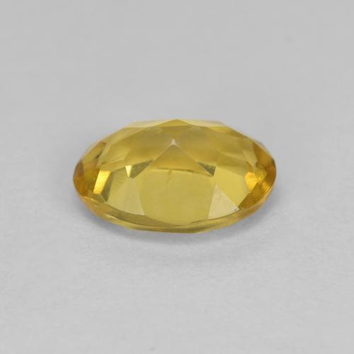 Berillo dorato naturale giallo da 1,10 ct, taglio ovale, VS
